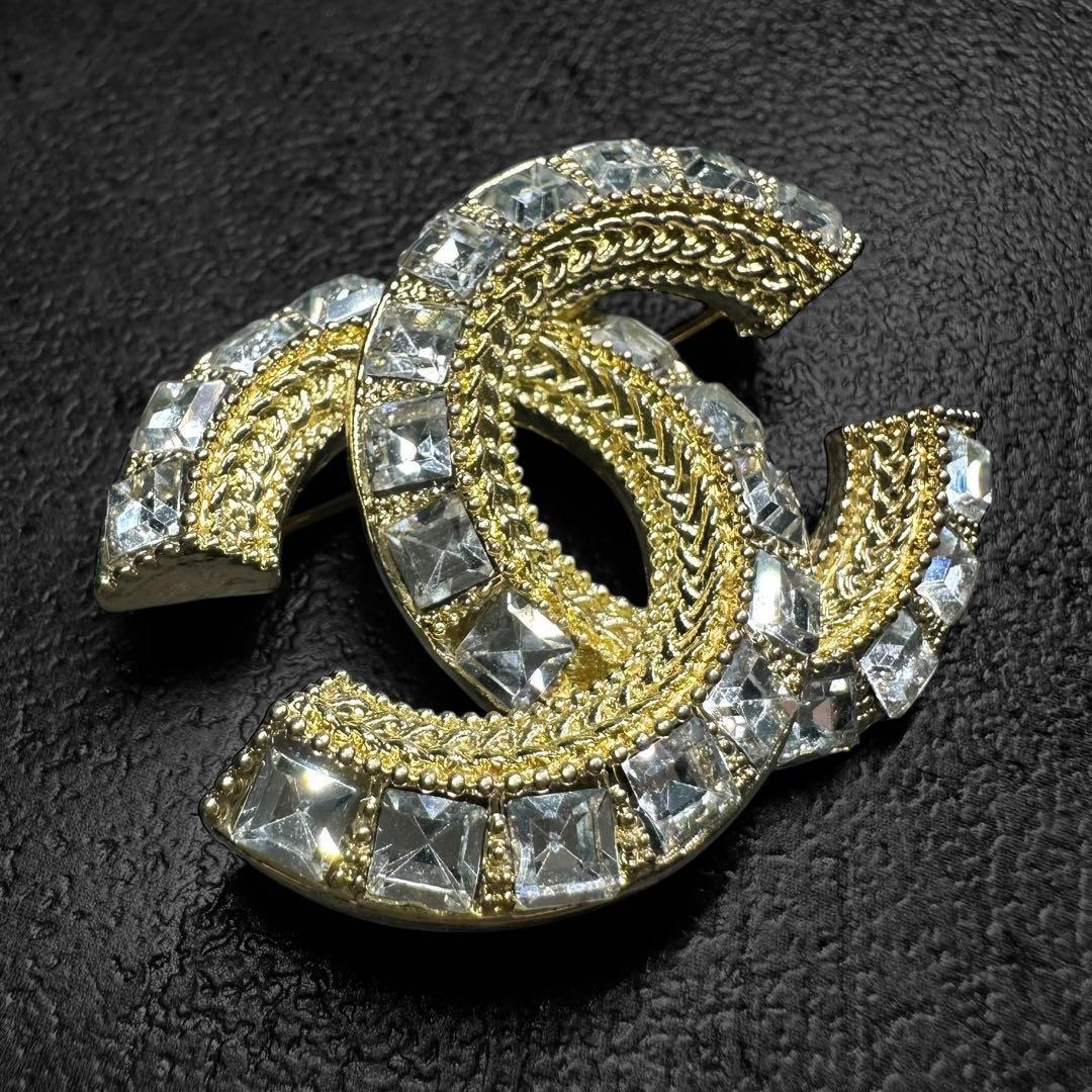希少✨CHANEL Cocomark Bijou Crystal Brooch