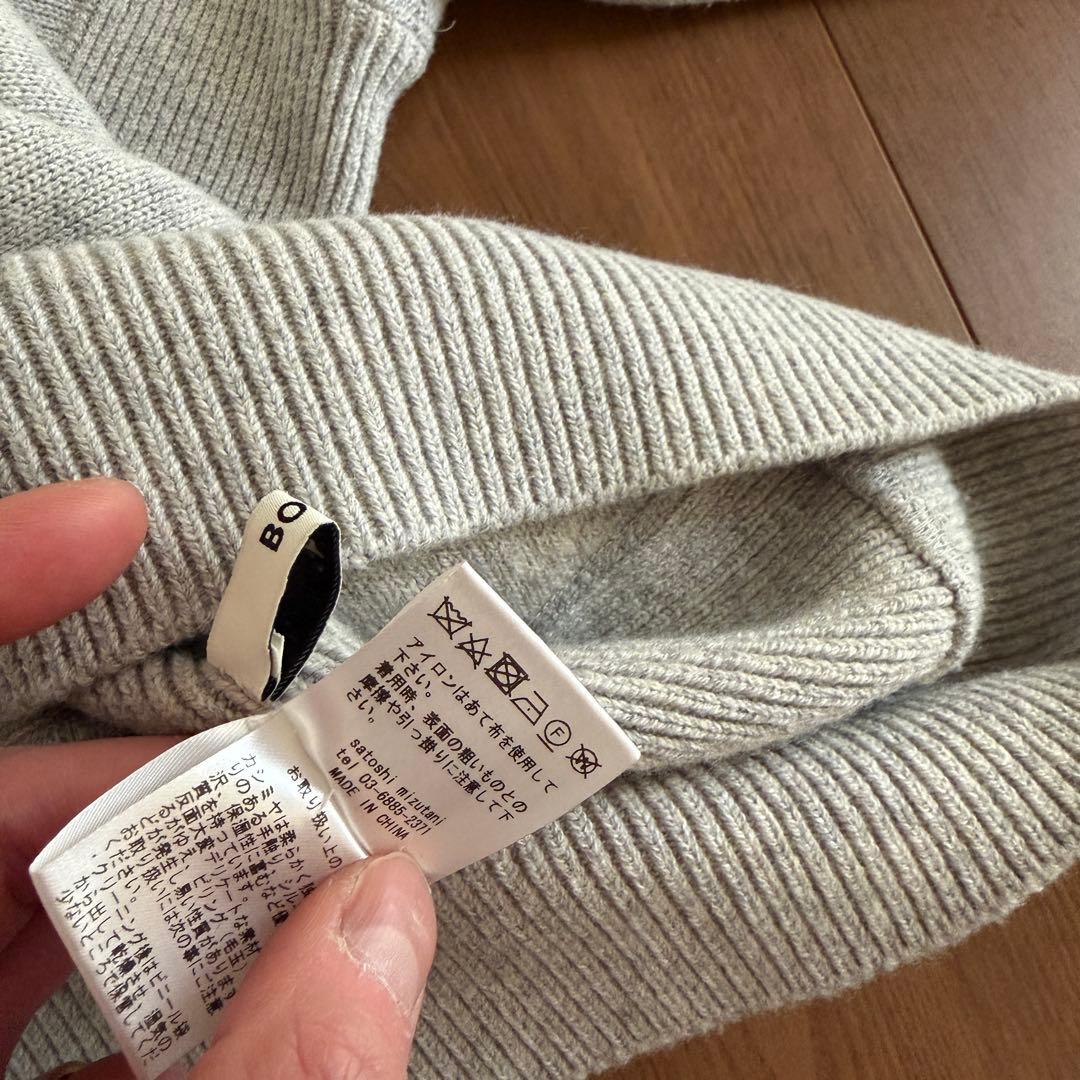 BODHI リバースウィーブ型 カシミヤ ニット セーター