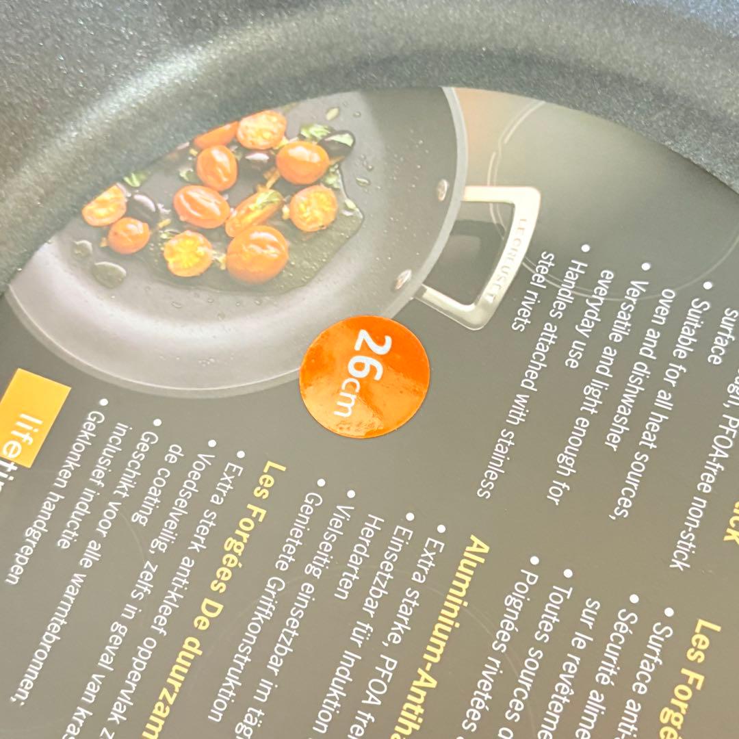 ルクルーゼ TNS ウォックパン 26cm ガラスフタ付き