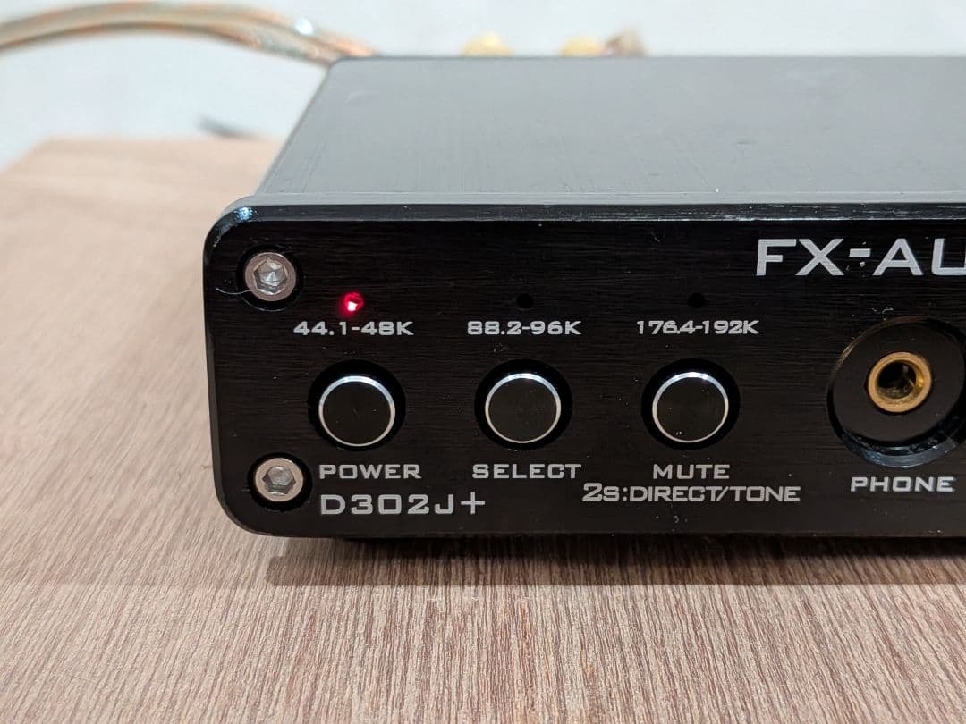 FX-AUDIO D302J+　DAC搭載プリメインアンプ　電源アダプター付き！
