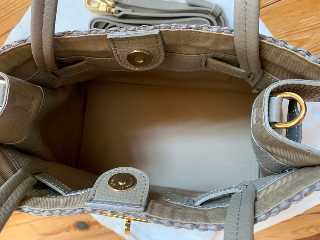 violad'oro ヴィオラドーロ　2way ラフィアシート　カゴバッグ