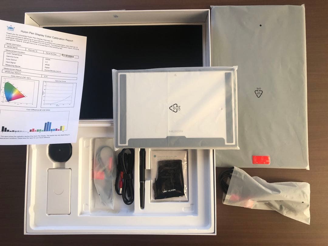 状態良好 HUION KAMVAS 16 Gen 3 2.5K 液タブ