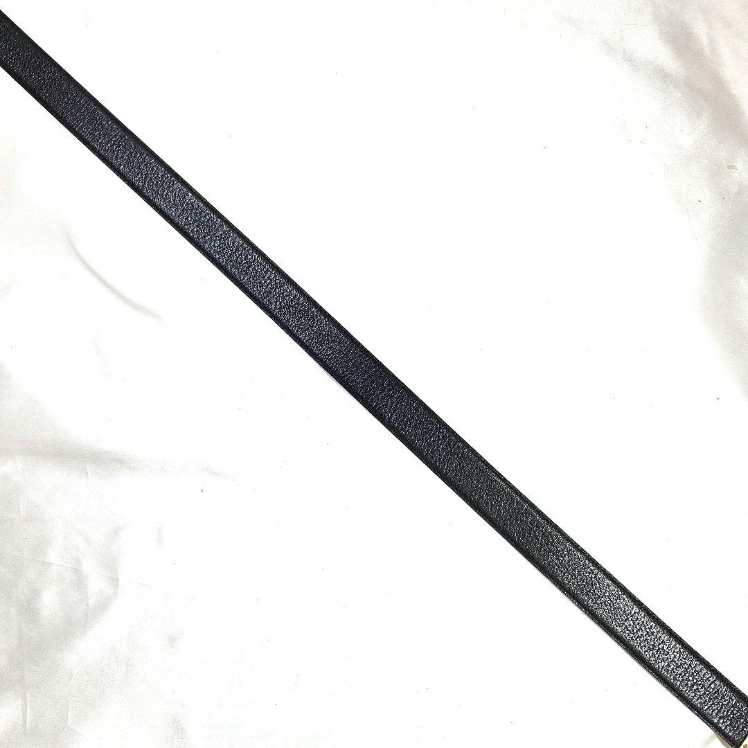 GUCCI ベルト GGマーモント ゴールド レザー ロゴ 黒 レディース