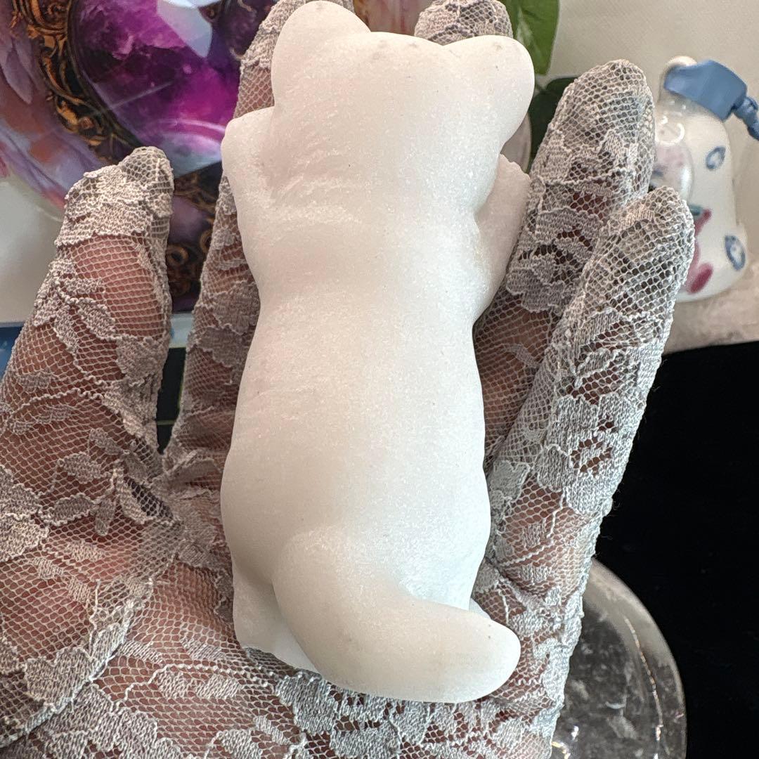 アラバスター立ち猫ちゃんNo.2417