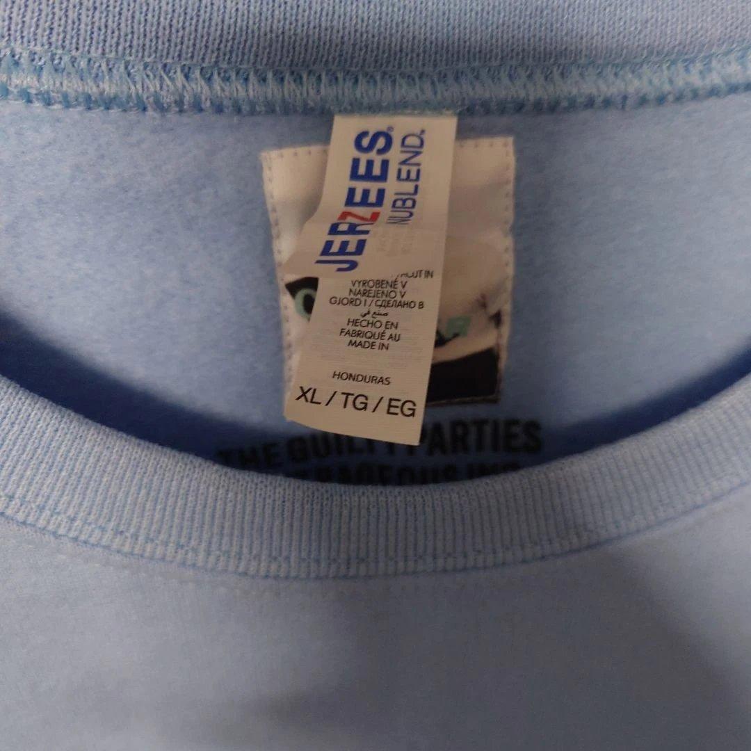 ワコマリア　チェット・ベイカー プリント スウェット XL 水色