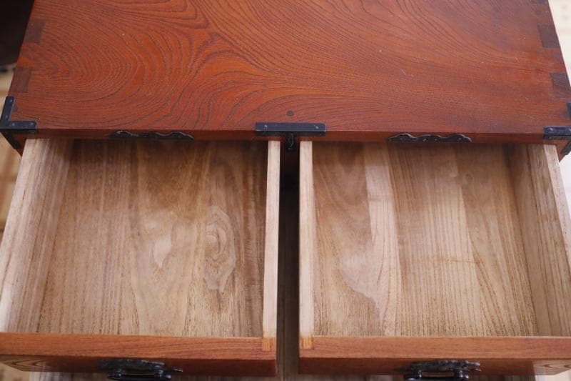 ◆民芸家具 けやき無垢 チェスト 引出収納　サイドボード ローチェスト幅57