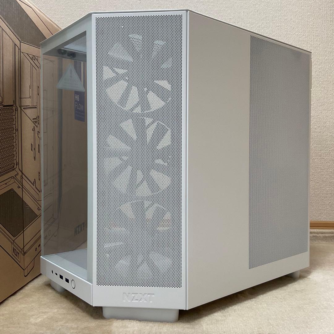【美品】NZXT H6 Flow CC-H61FW-01 （ホワイト）
