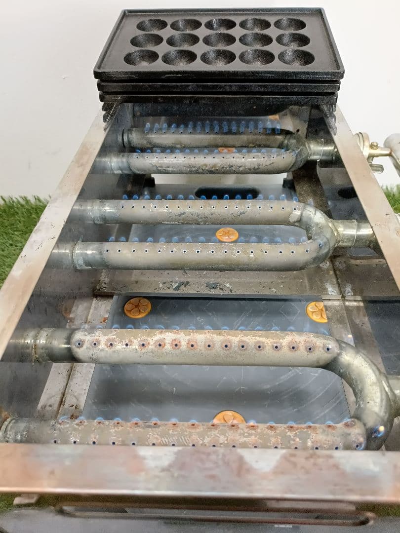 業務用 大たこ焼き 38mmφ 45穴 都市ガス 領収書 4845