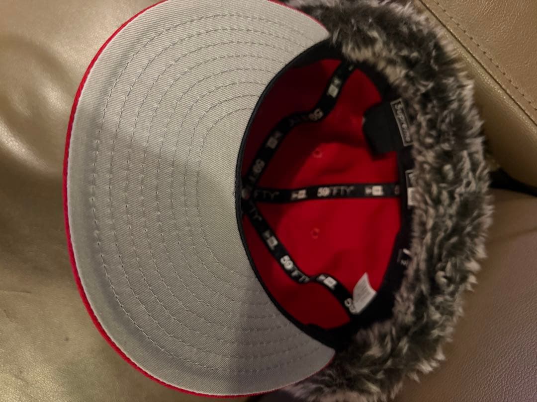 【未使用】Supreme レッド ベースボールキャップ 7 1/2