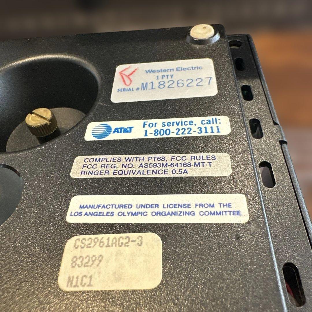 80's ロサンゼルスオリンピック 公式電話機 動作確認済みU.S.A箱あり希少