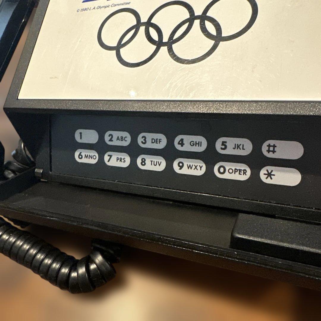 80's ロサンゼルスオリンピック 公式電話機 動作確認済みU.S.A箱あり希少