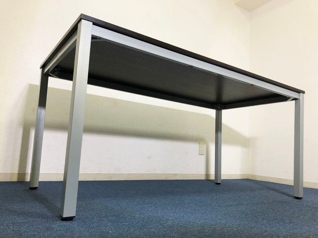 ミーティングテーブル OC-MTC1575-DB 脚部底アジャスター付きシンプル