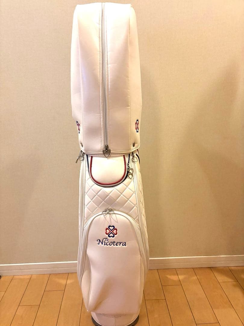 Nicotera レディースゴルフバッグ・キャディバッグ ホワイト