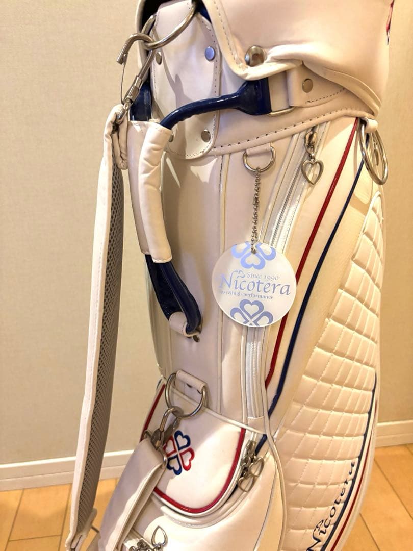 Nicotera レディースゴルフバッグ・キャディバッグ ホワイト