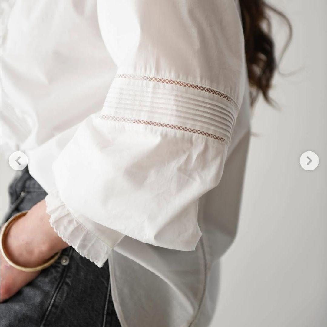 ★まさみ‼️✿ハグオーワー✚クロス&クロス長袖ピンタックブラウス