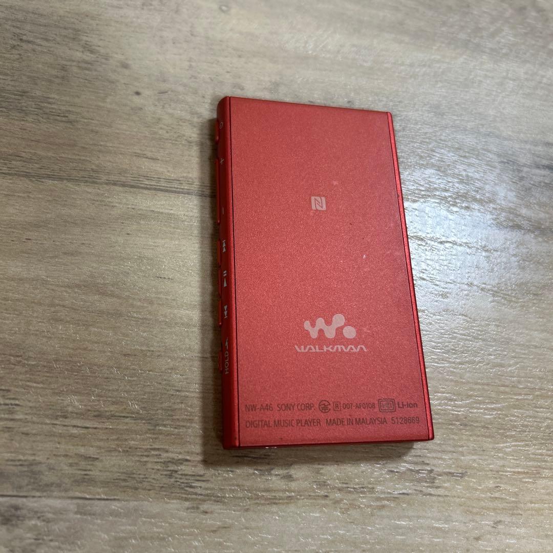 SONY Walkman レッド NW-A46 USBケーブル付き