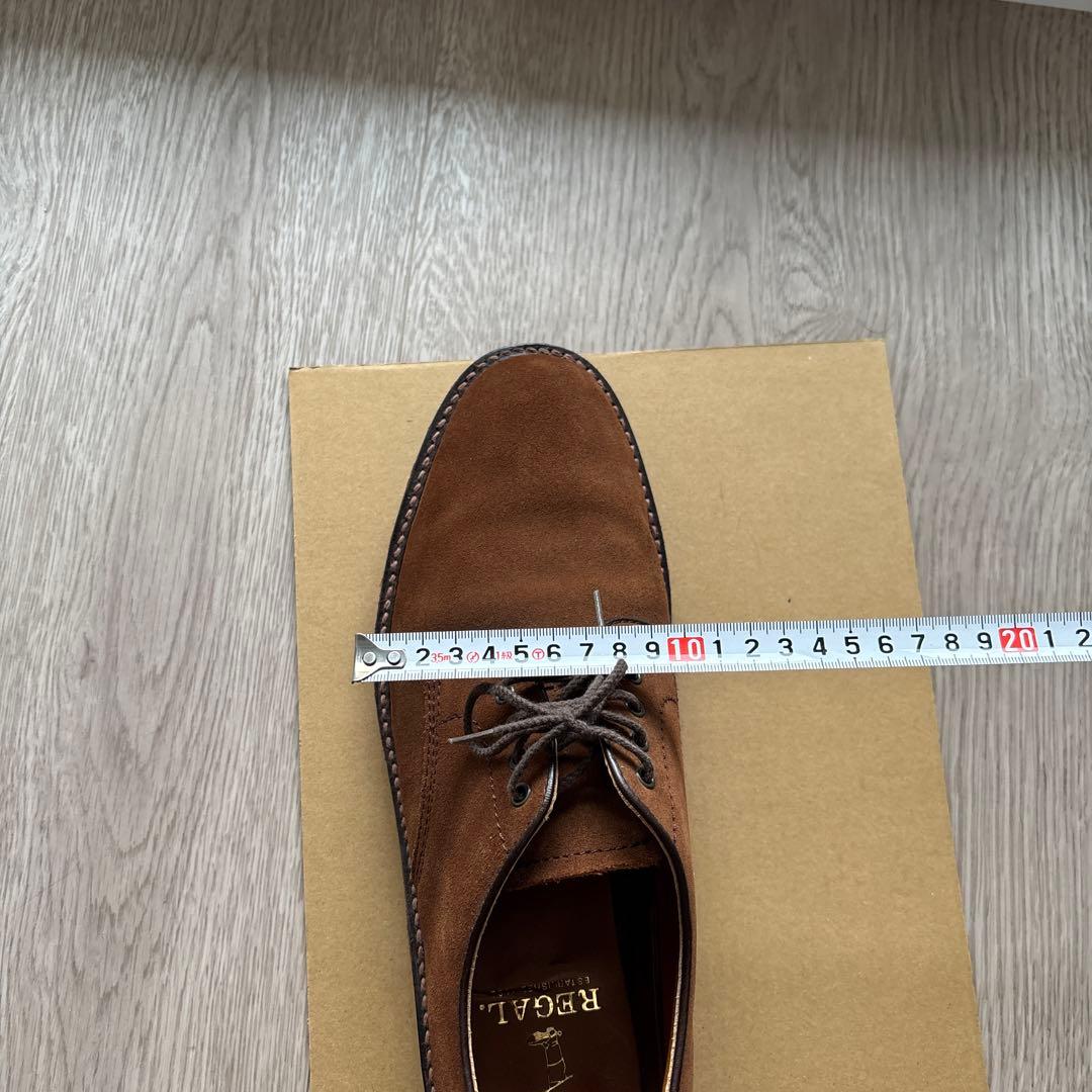 REGAL ブラウン スエード レースアップシューズ