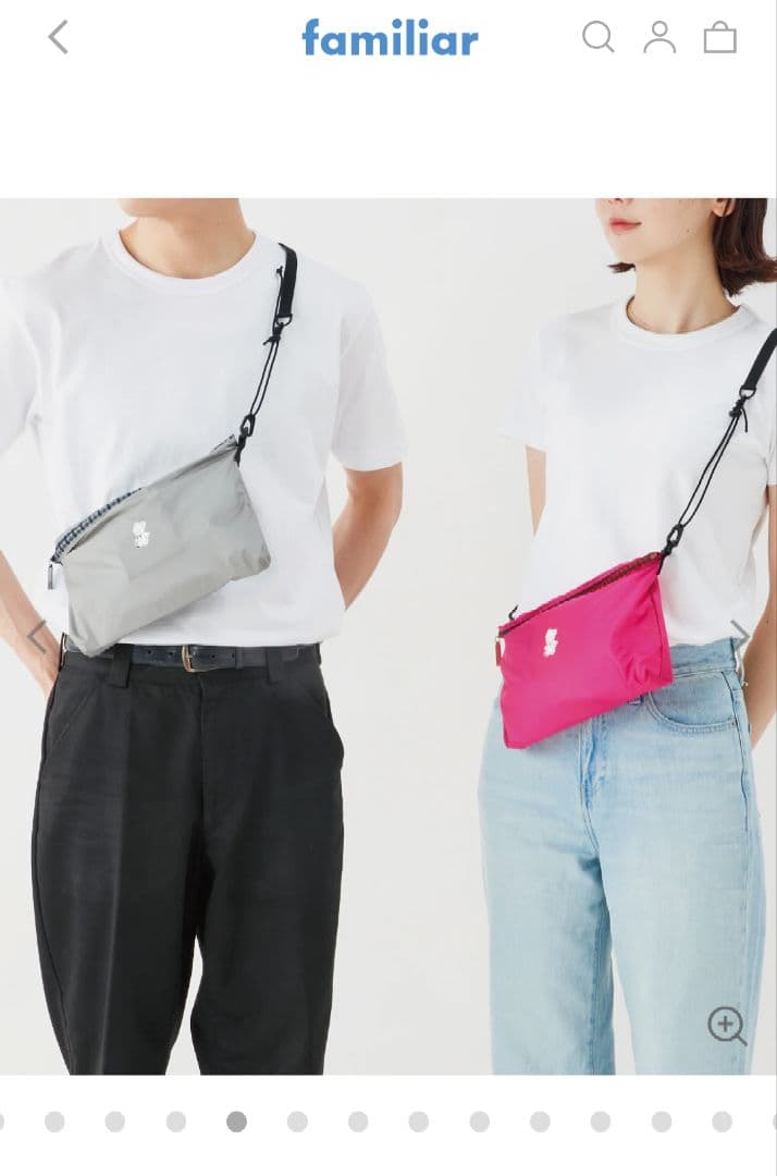 本日限定価格　familiar 　ポシェット ピンク　コラボバッグ