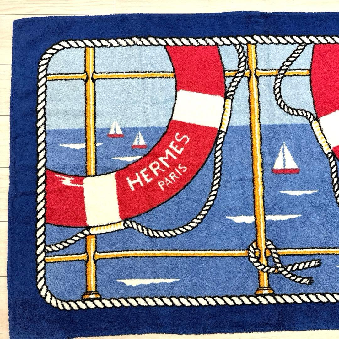 エルメスHERMESラグ　ビーチマット　タオル