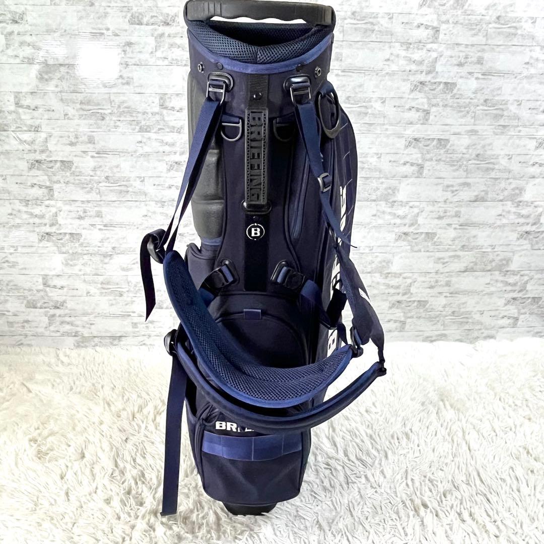 希少　ブリーフィング CR-4 スタンド式 キャディバッグ ネイビー