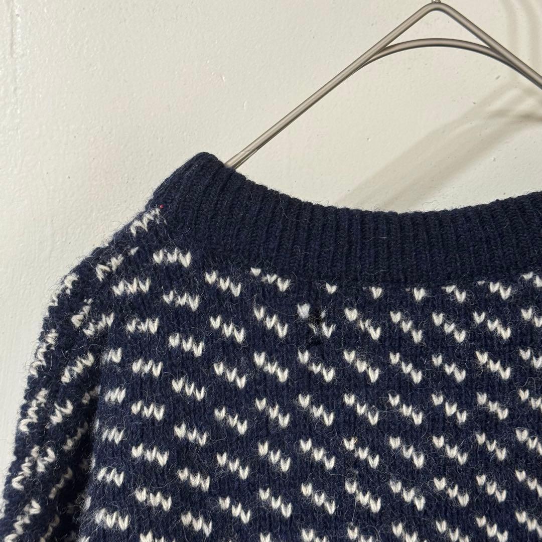 【超希少XXL】80s L.L.Bean バーズアイ ニット ノルウェー製