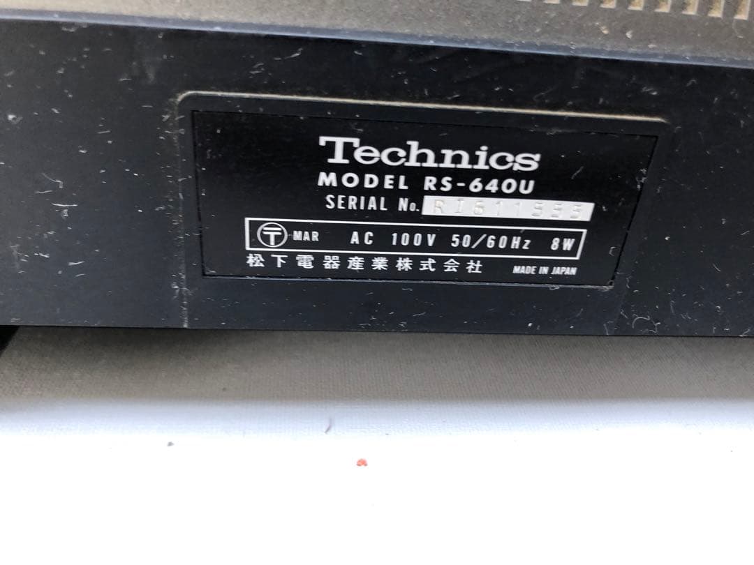 その他 Technics STEREO CASSETTEDECK RS-640U I83