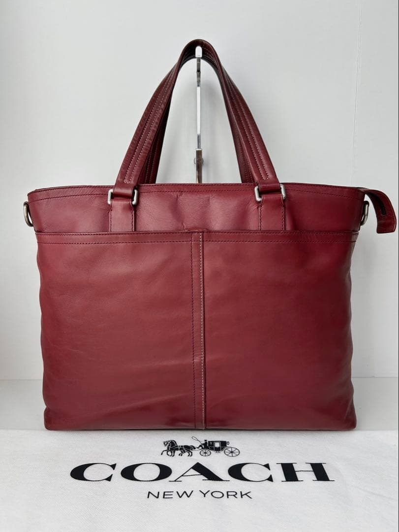 ✅【格安】 メンテ済み コーチ　トートバッグ　ビジネスバッグ　COACH レザー