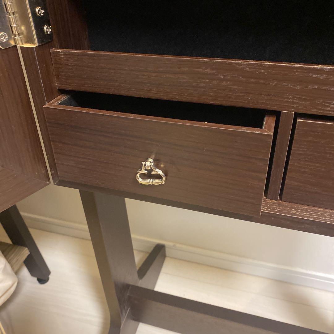 ジュエリーボックス　アンティーク　鏡　輸入家具