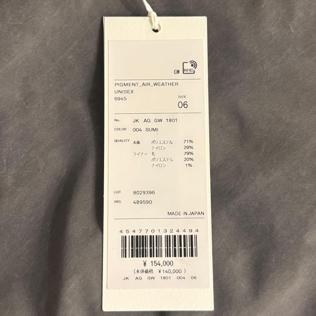 新品 25AW PIGMENT AIR WEATHER ショートモッズコート06