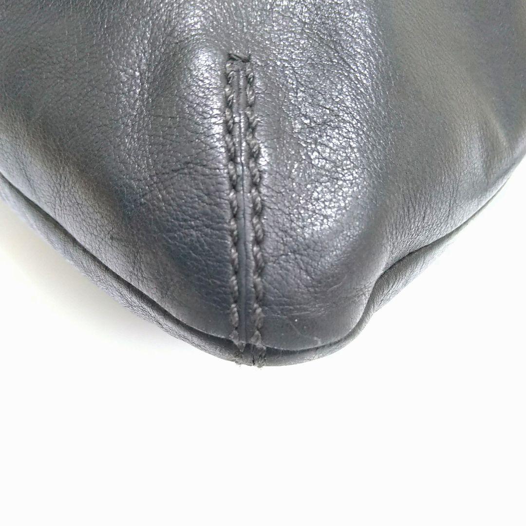 COACH ショルダーバッグ トートバッグ 2WAY がま口 レザー ブラック