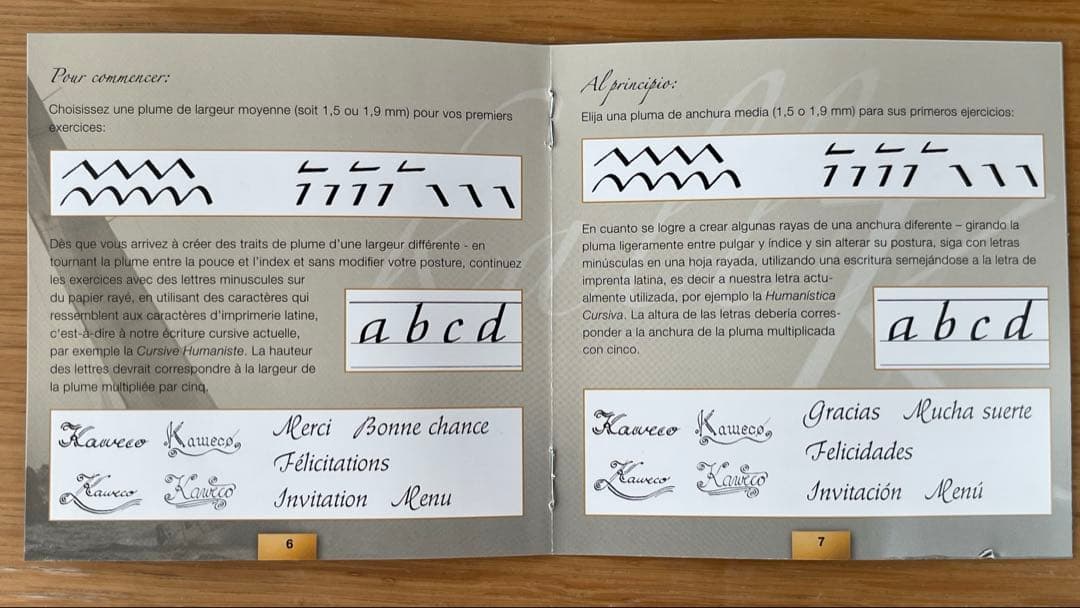 カヴェルコ、カリグラフィセット 1.1／1.5／1.9／2.3、ボディ白色