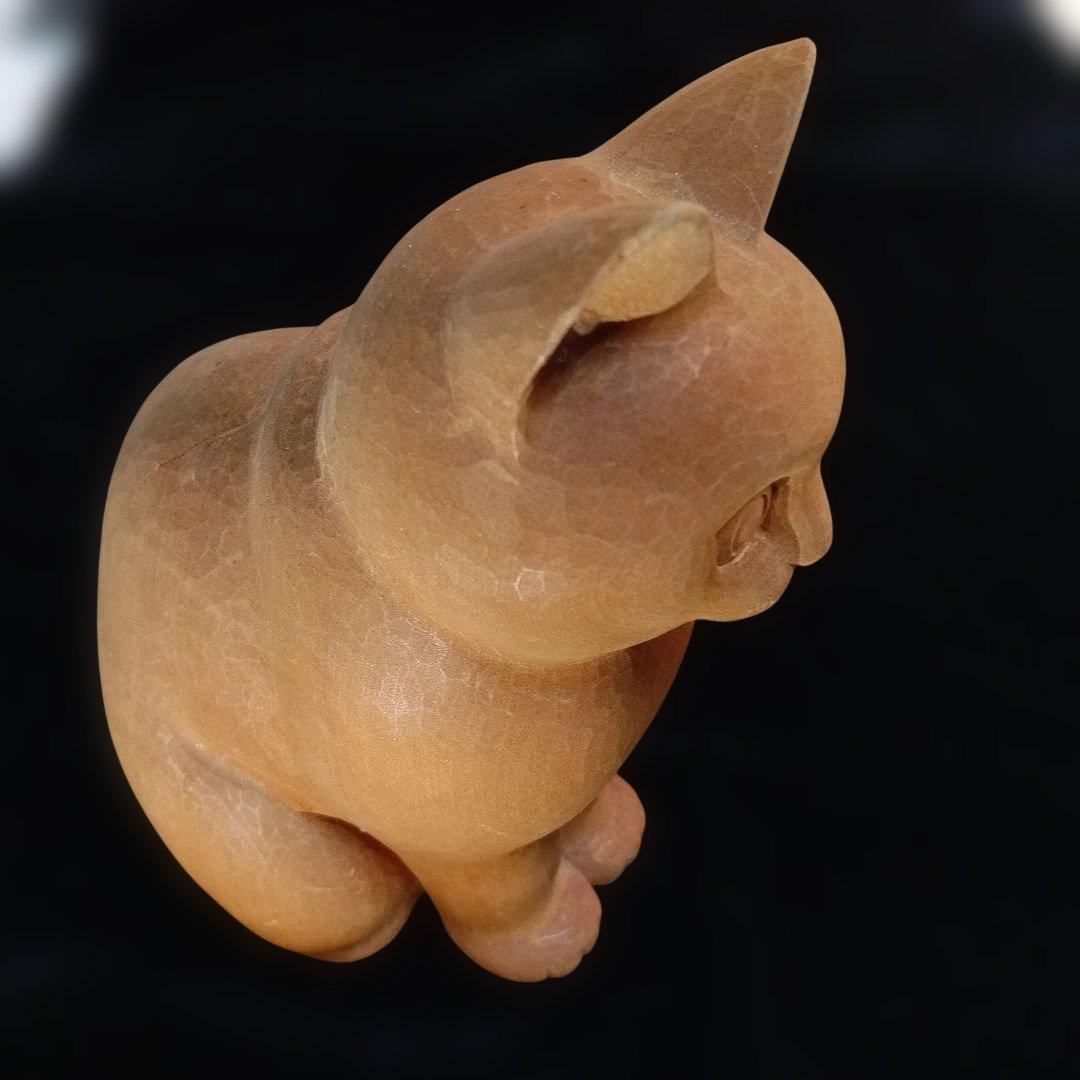 159.アイヌ木彫作家フクザワの木彫り 極小品、高さ20センチ