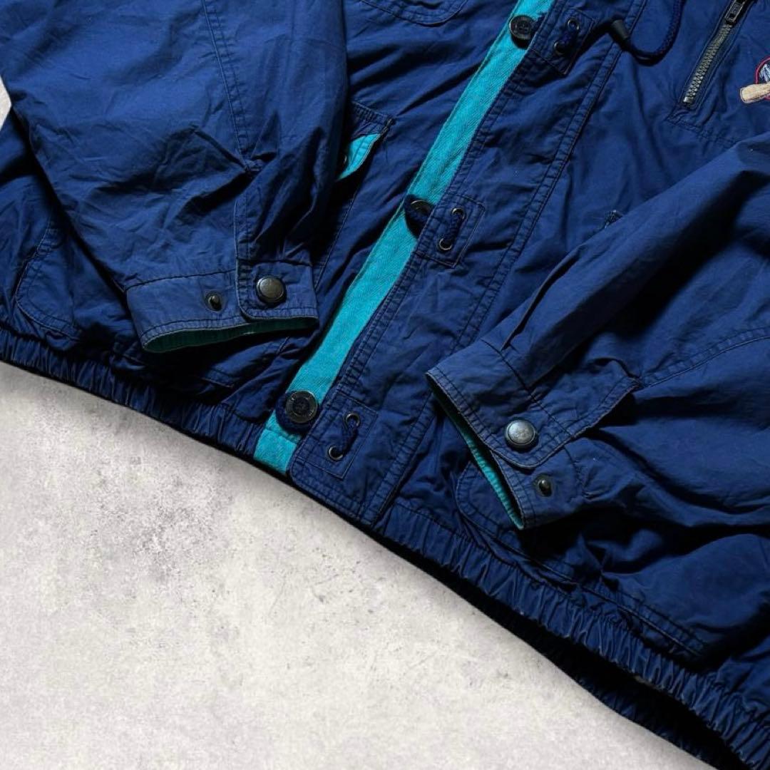 90s Disneyナイロンジャケット紺ネイビーミッキーマウス刺繍パッカブル古着