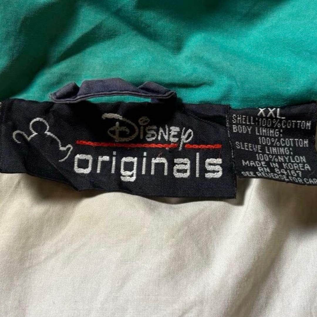 90s Disneyナイロンジャケット紺ネイビーミッキーマウス刺繍パッカブル古着
