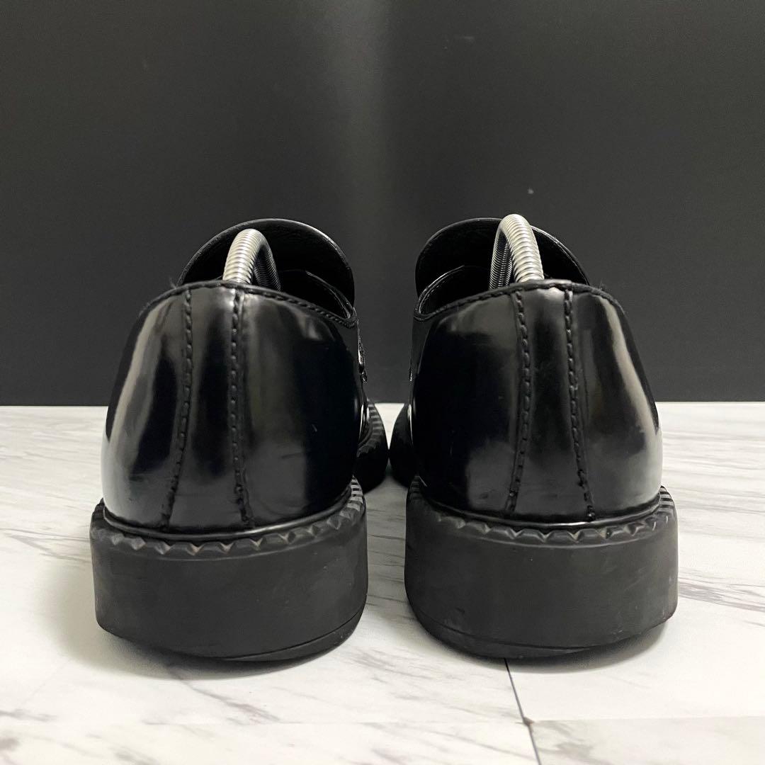 PRADA ローファー チョコレート 三角ロゴ 黒 メンズ 28.5cm