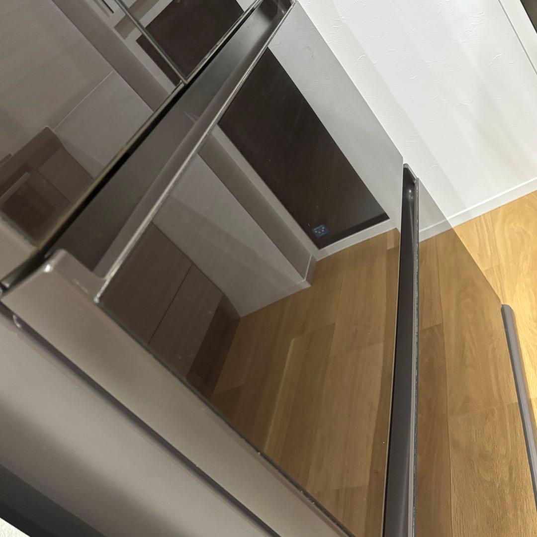 3/28まで出品　送料込　6ドア冷蔵庫 470L ブラウン　470l-500l