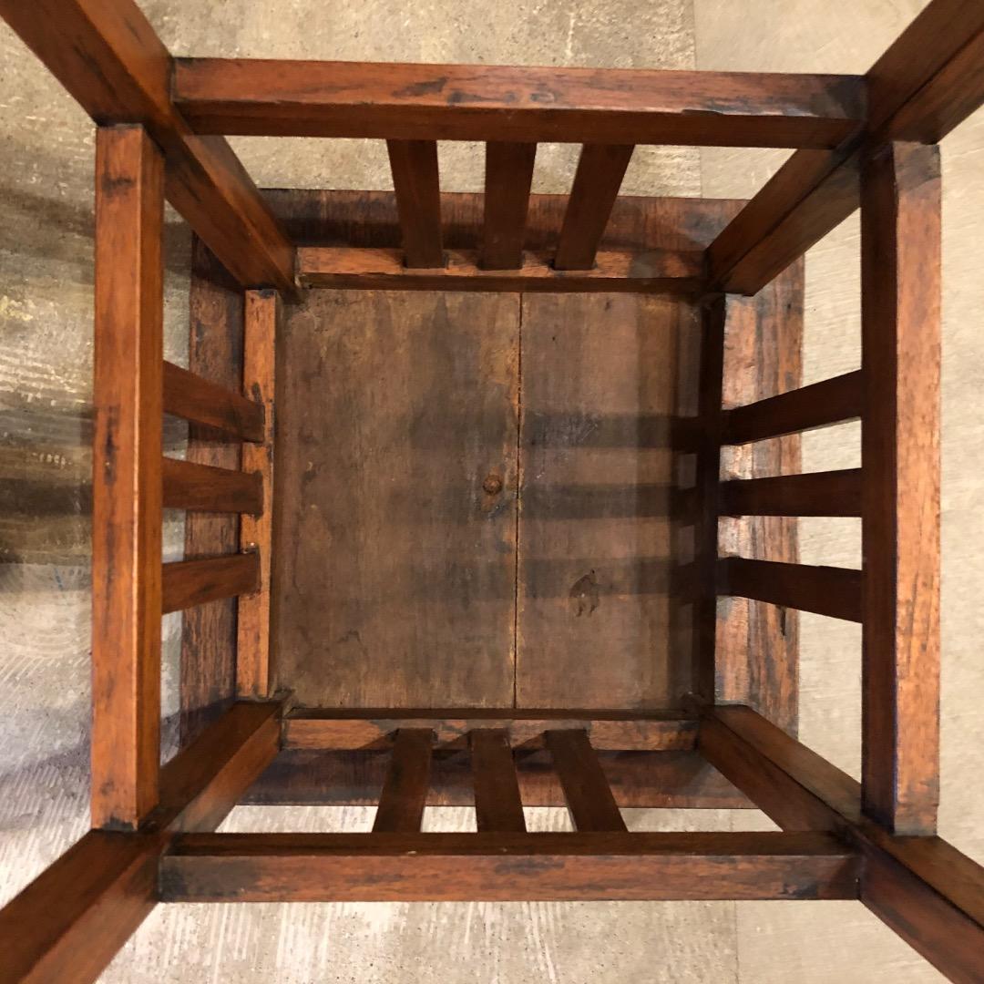 アンティーク　木製サイドテーブル　昭和レトロ　古家具　古道具　レトロ　古家具