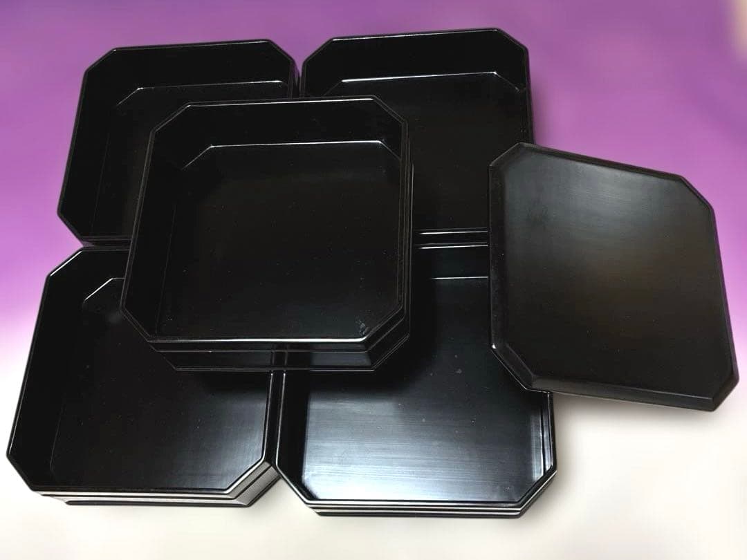 ✨美品✨輪島塗　【縁高重】共箱　菓子器　懐石　五段重