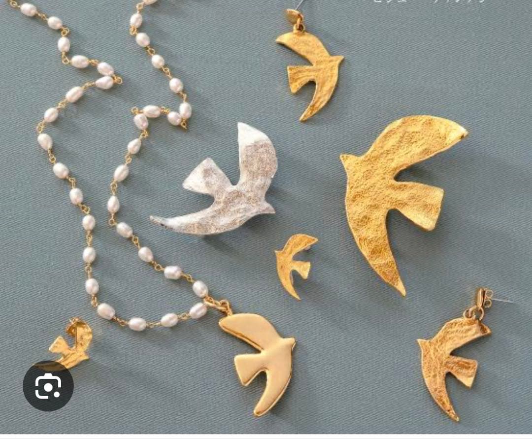 CÉCILE ET JEANNE 鳩 鳥モチーフブローチ 仏製