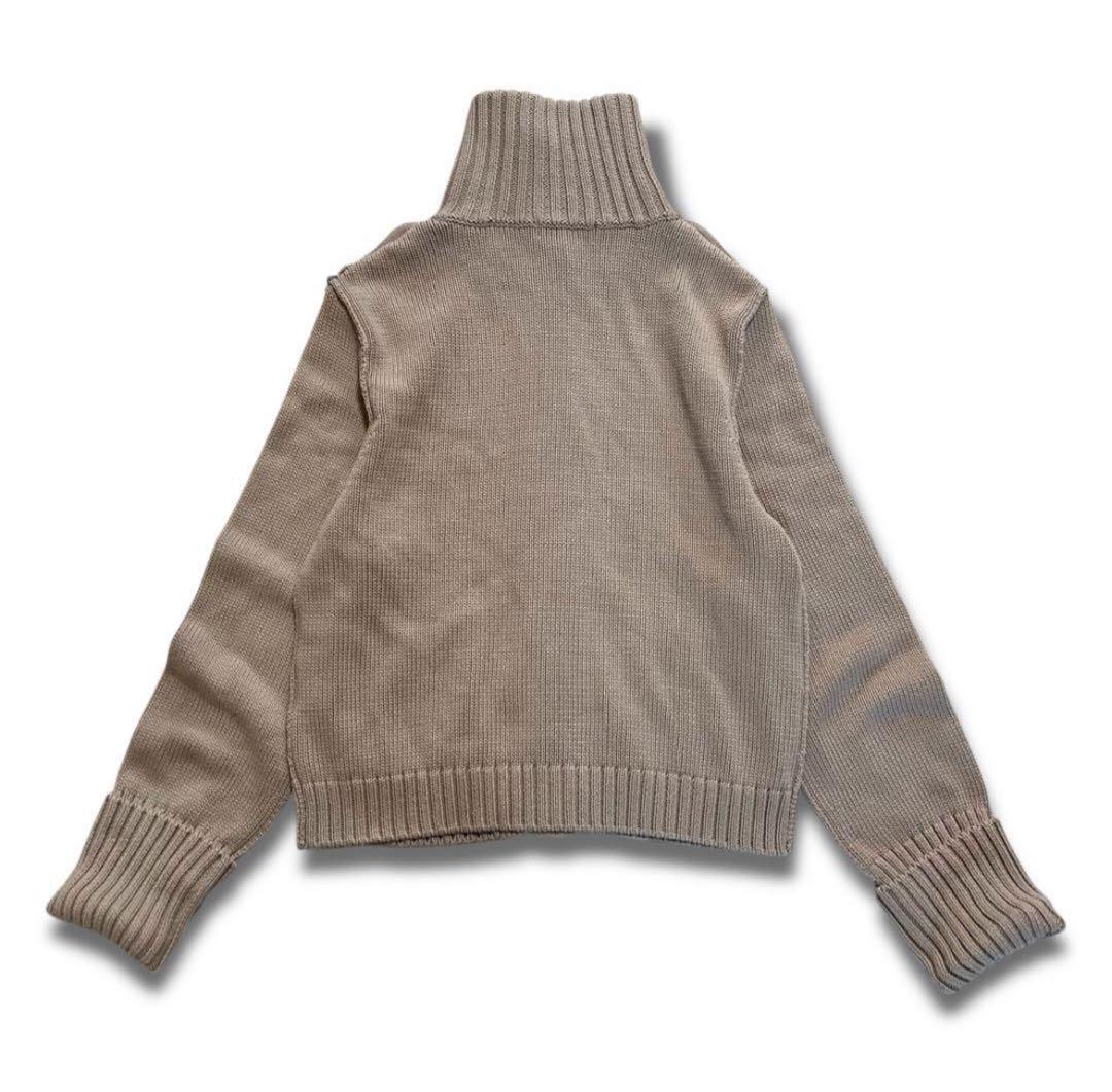 【極美品】バーバリー BURBERRY ニットジャケット ベージュ 2