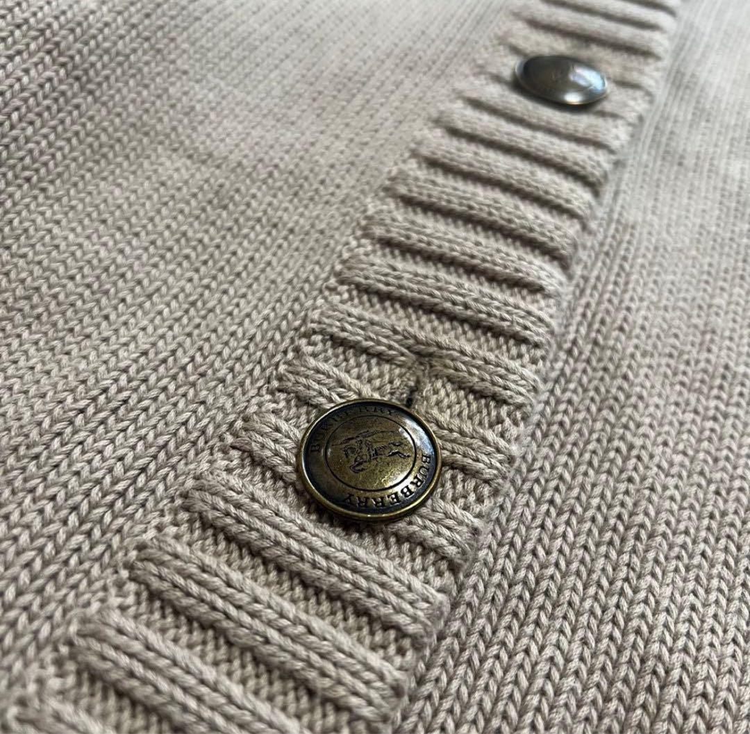 【極美品】バーバリー BURBERRY ニットジャケット ベージュ 2
