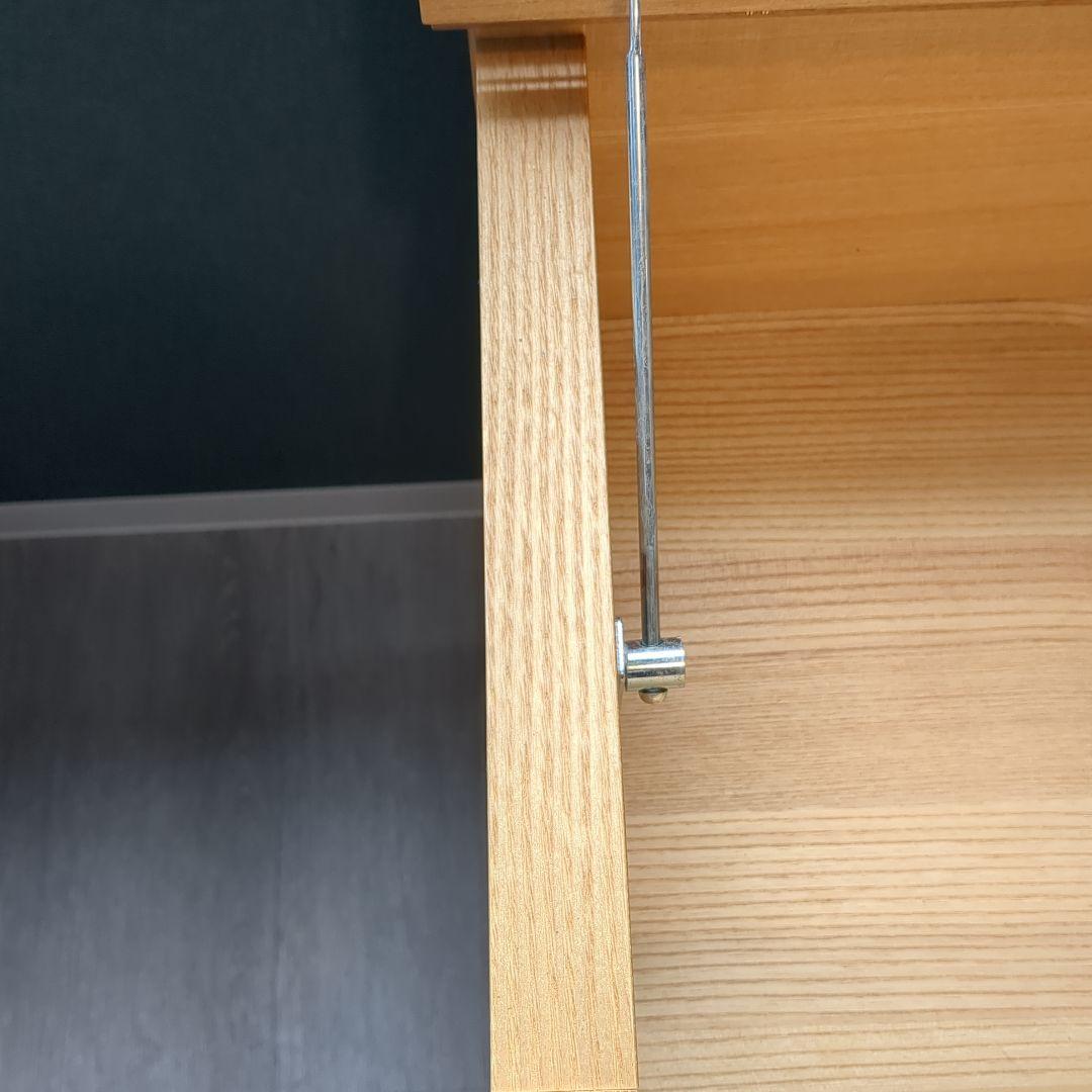 無印良品　タモ材ドレッサー　スツール付　シミあり