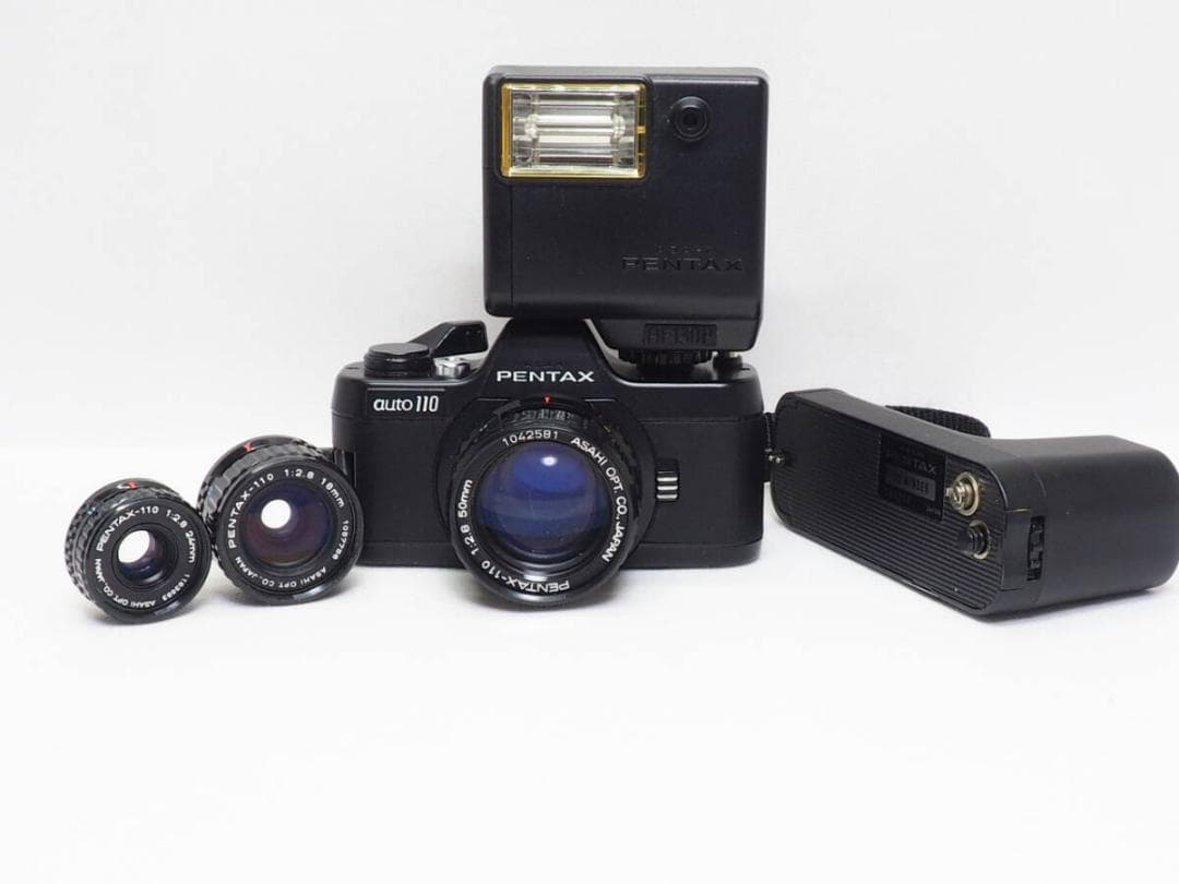 ■美品■ PENTAX AUTO110 トリプルレンズセット 良好 露出計稼働