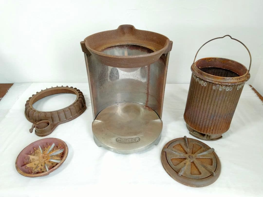 古道具　ストーブ　練炭　ダルマ　冬支度　鋳物　レトロ 　だるま