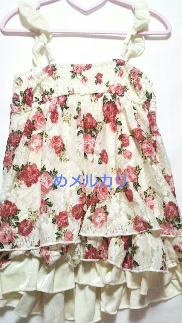 LIZ LISA リズリサ10周年 花柄 ビッグリボン キャミソール チュニック