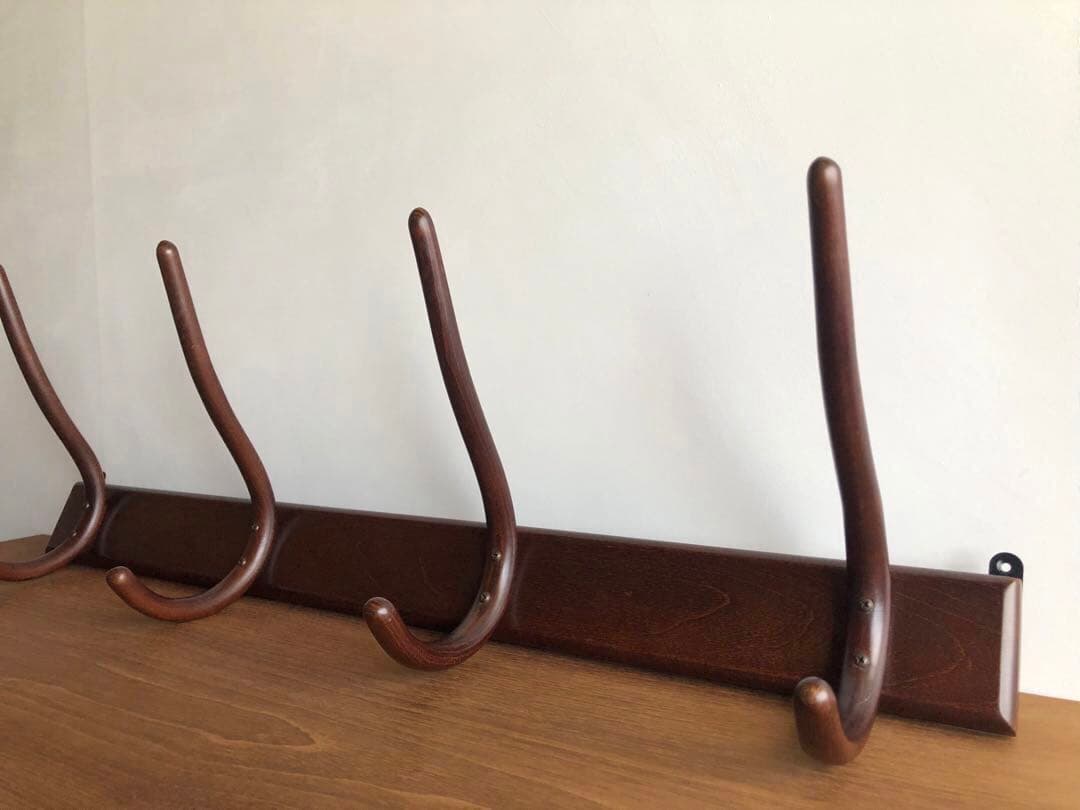 ヴィンテージ 秋田木工社製 壁掛けラック ウォールハンガーラック 帽子掛け