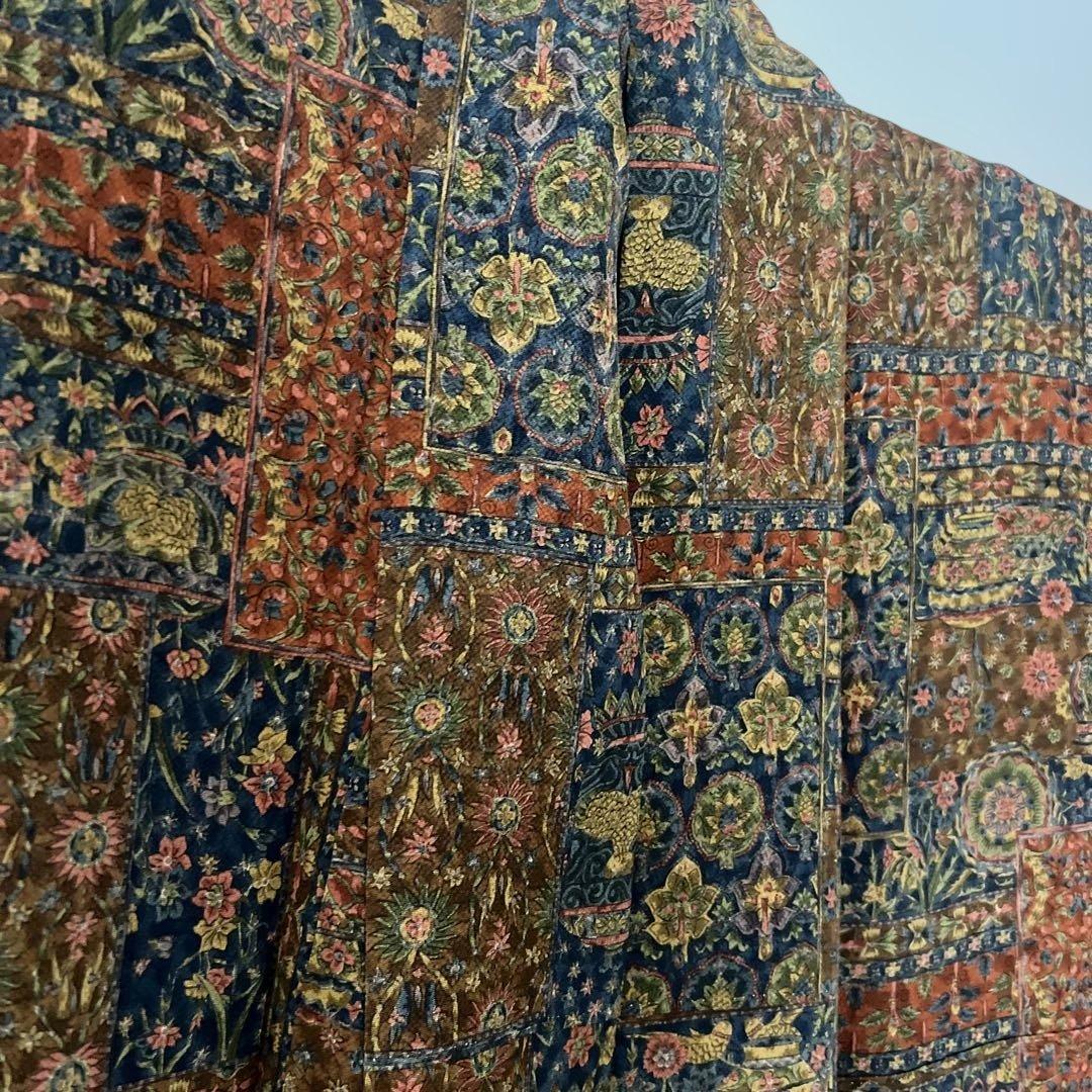 着物正絹更紗新品未使用品糸付きシミなし163