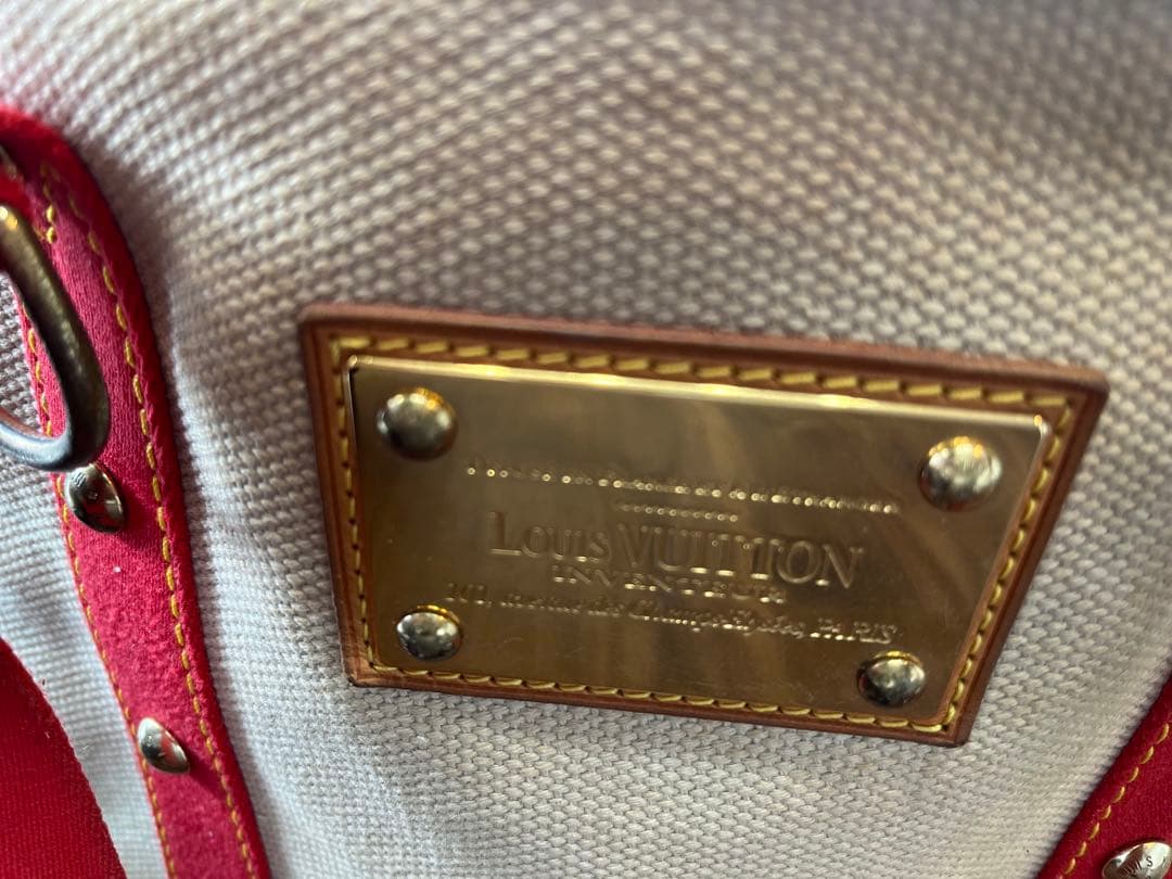 Louis Vuitton トートバッグ ベージュ/レッド