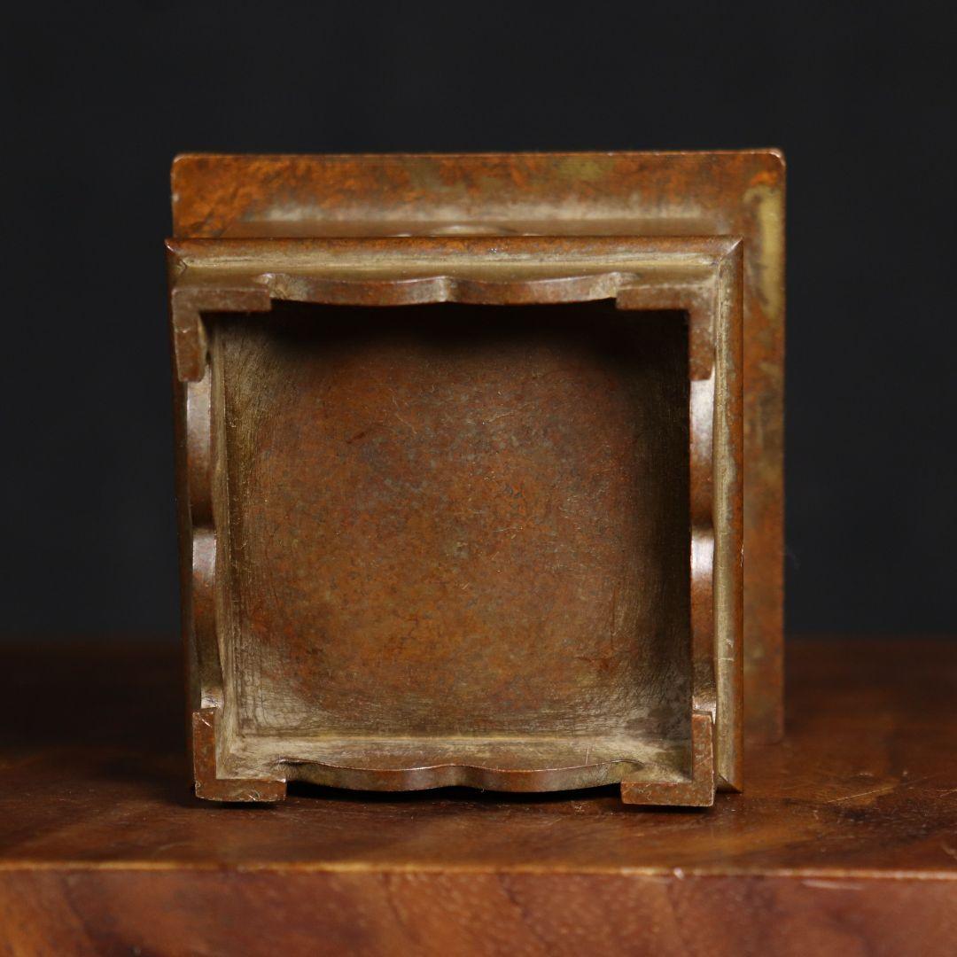 銅製 六角炉 香炉 茶道 書房香炉 香道具 装飾品 工芸品 置物