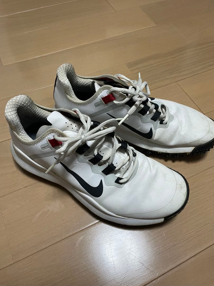 Nike ゴルフシューズ ホワイト　タイガーウッズ　27.5 レッド　ブラック